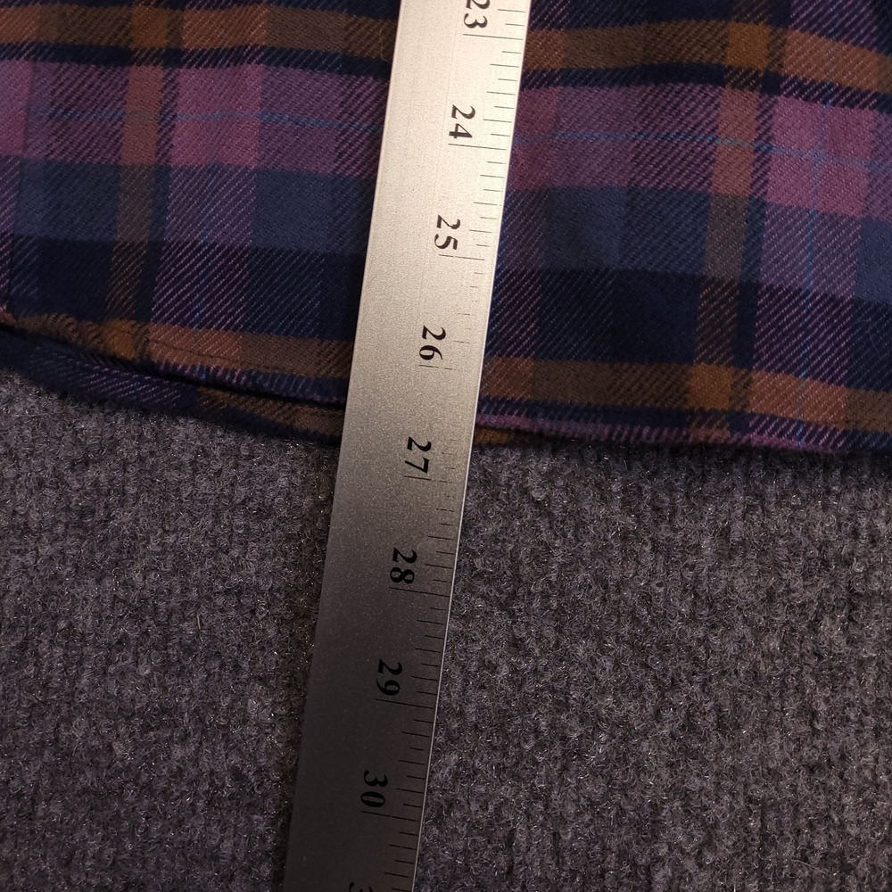Patagonia Flannel Hiking Shirt Womens M Plaid 100% Cotton Long Sleeve Pockets - Picture 13 of 15